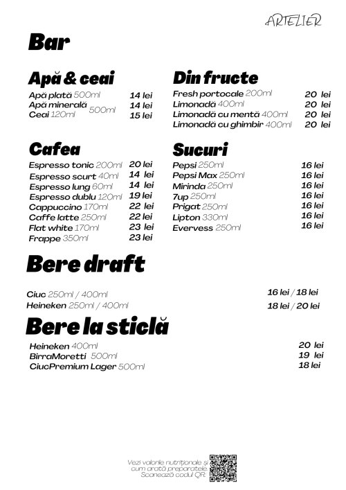 Meniu pagina 5 | Artelier Vama Veche 